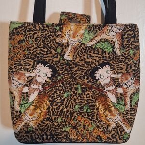 Vintage Y2k Betty Boop Leopard Print Purse